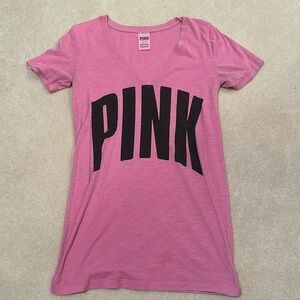 Victoria secret pink v neck t shirt
